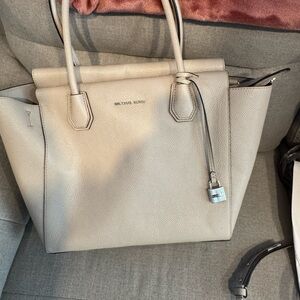 Michael Kors Cream Leather Tote